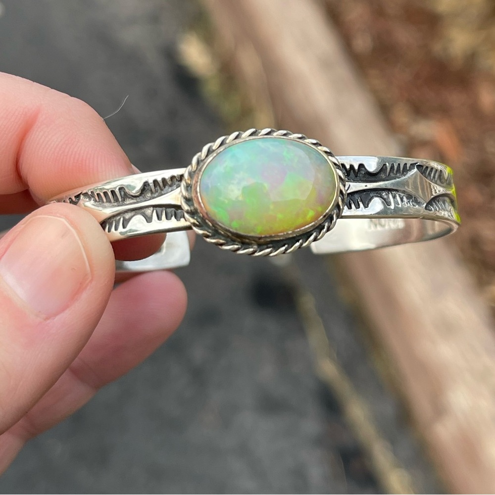 Fiery Ethiopian Opal Cuff